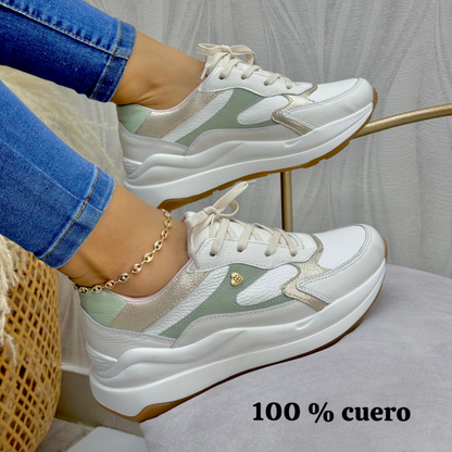 zapatilla en cuero💕