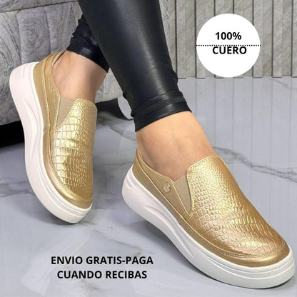zapato en cuero