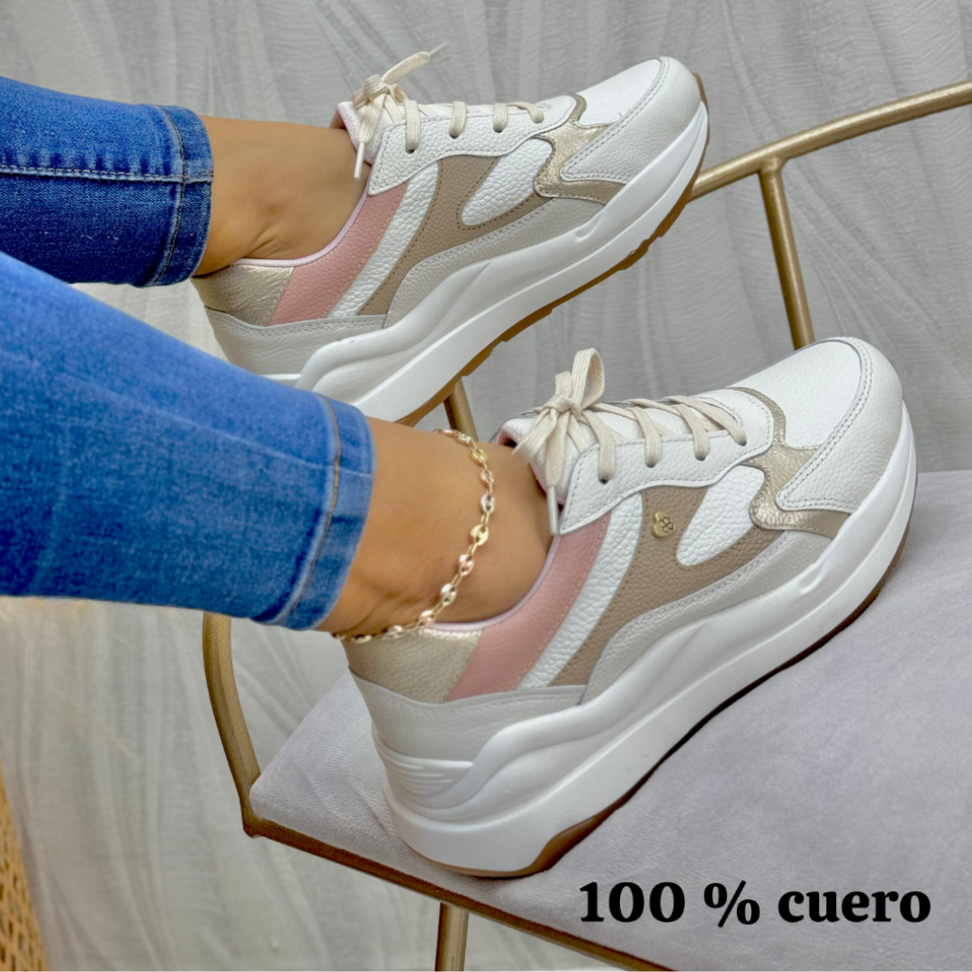 zapatilla en cuero💕
