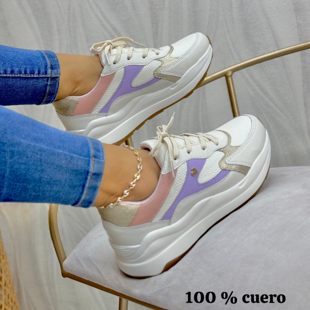 zapatilla en cuero💕
