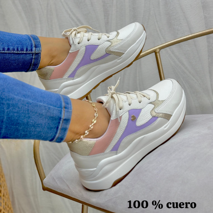 zapatilla en cuero💕