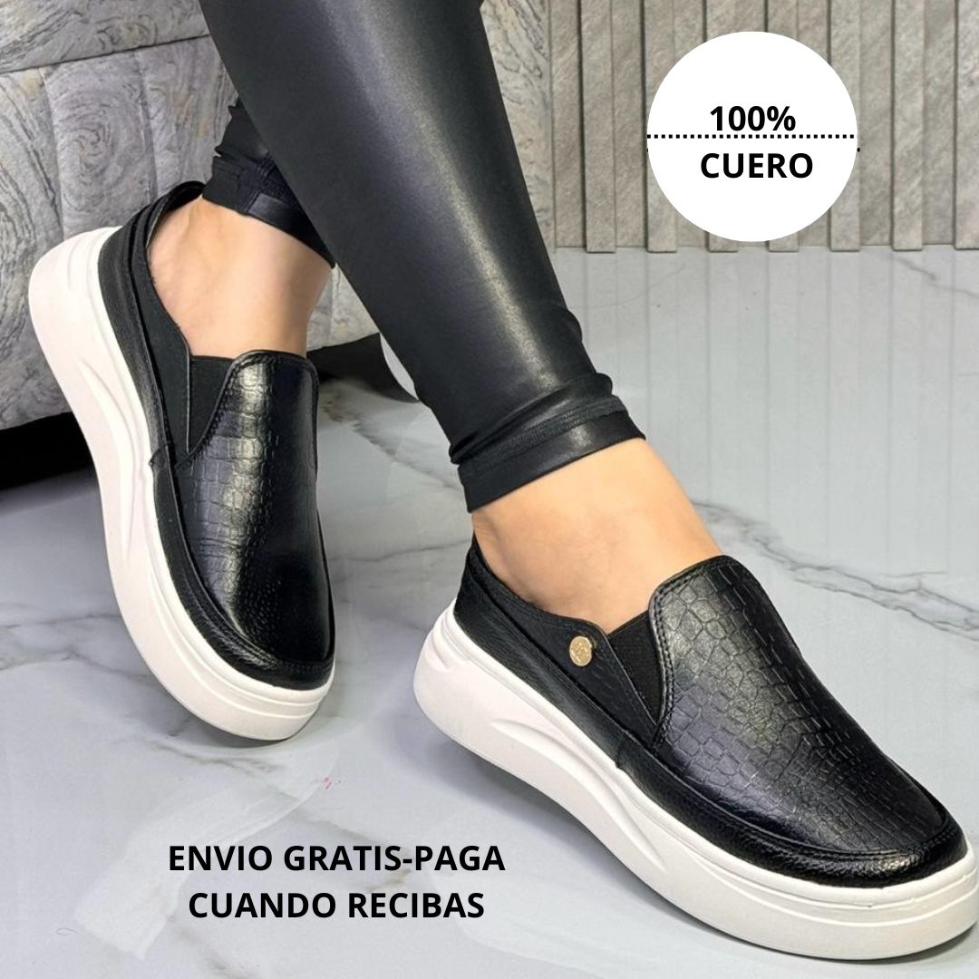 zapato en cuero