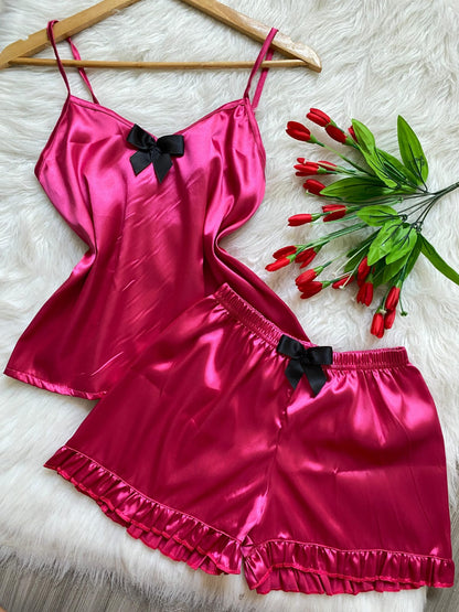 Pijama Satinada Rosé – Suave, cómoda y con estilo