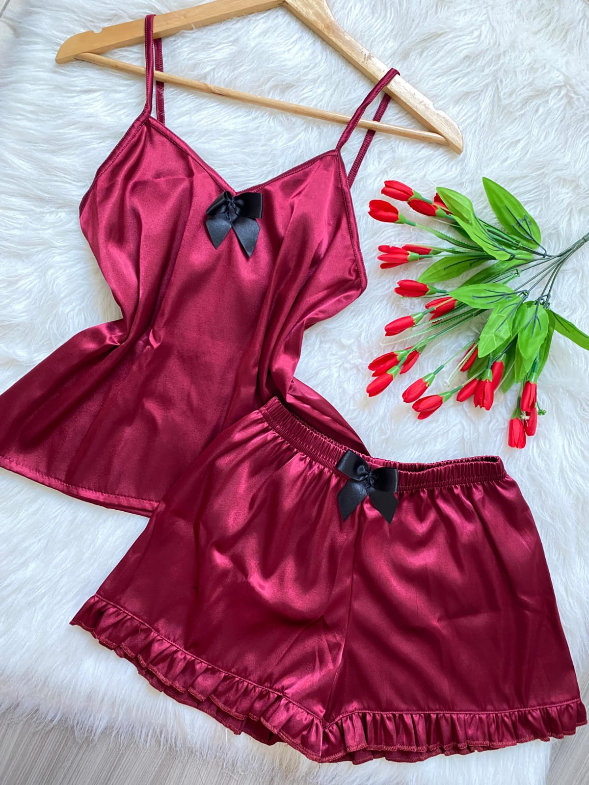 Pijama Satinada Rosé – Suave, cómoda y con estilo