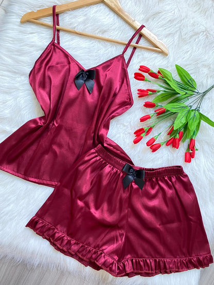 Pijama Satinada Rosé – Suave, cómoda y con estilo