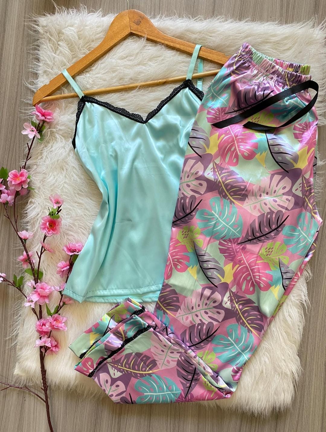 PIJAMA PANTALON SATIN IB