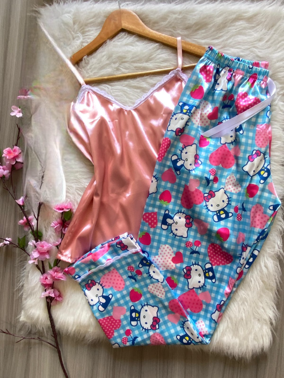 PIJAMA PANTALON SATIN IB